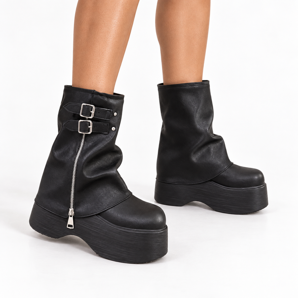 Women Boots — black front