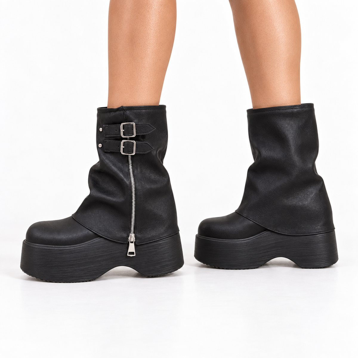 Women Boots — black three quarter