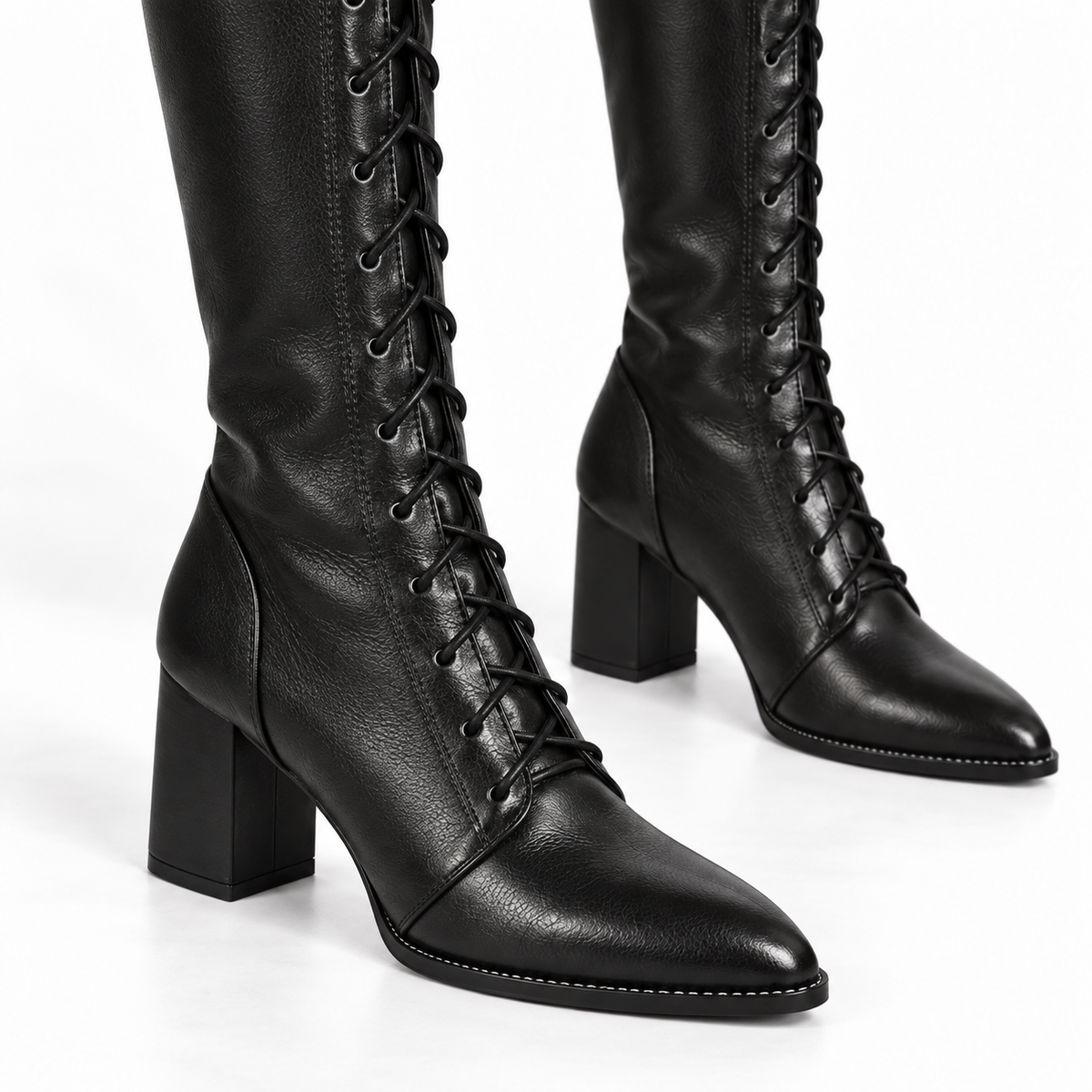 Women's black detail boots, catalogue view
