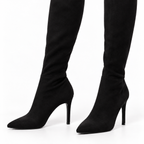 High Boots — black 7cm single lining detail