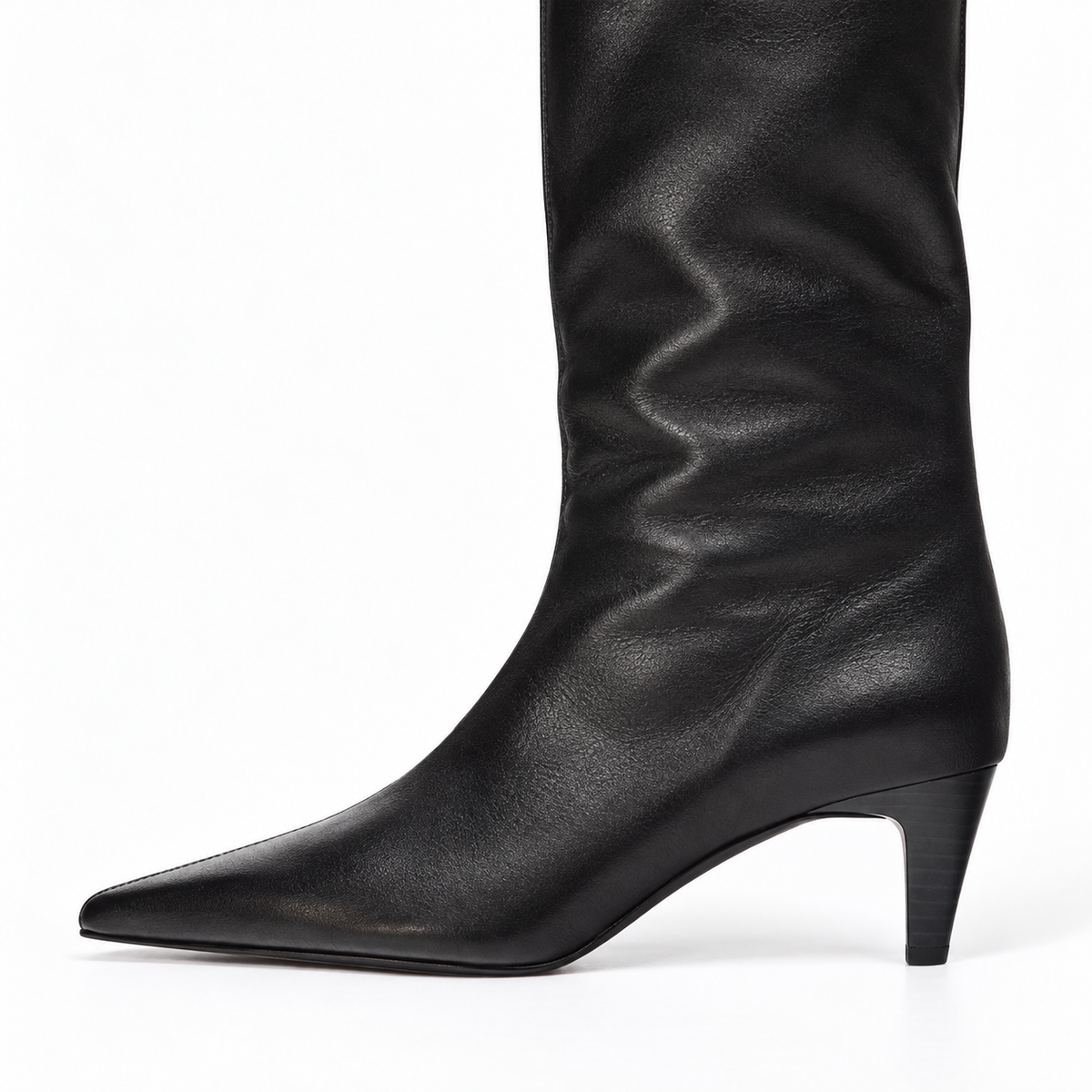 High-Heeled Boots — black detail