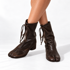 Women's Mid-Calf Lace-Up Boots — brown front
