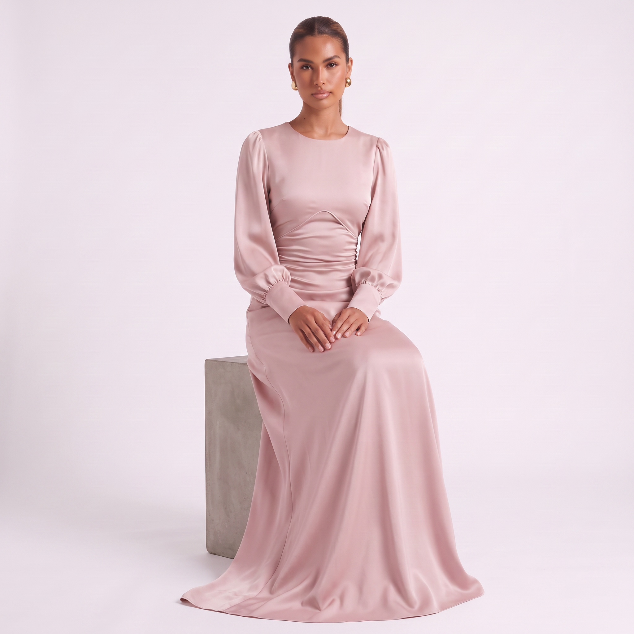 Pink seated